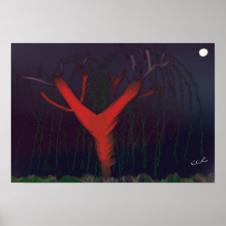 Poster Eucalyptus Midnight Poster, impressionist art.