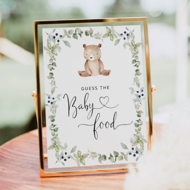 Poster Eucalyptus ours devine la nourriture pour bébé (Créateur téléchargé)