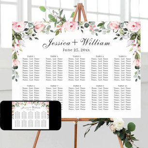 POSTER Eucalyptus Rose 10 tables GRAPHIQUE DE SIÈG