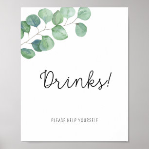 Poster Eucalyptus verdoyant - Boissons
