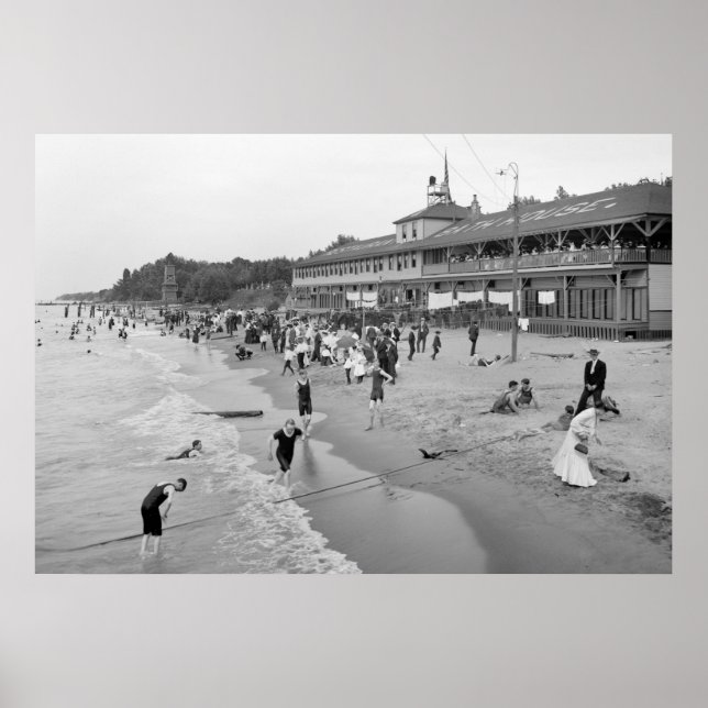 Poster Euclid Beach, Cleveland, 1905 (Devant)