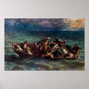 Poster Eugene Delacroix - L'épave de Don Juan