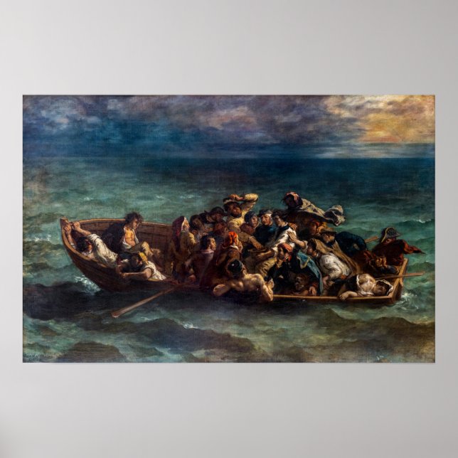 Poster Eugene Delacroix - L'épave de Don Juan (Devant)