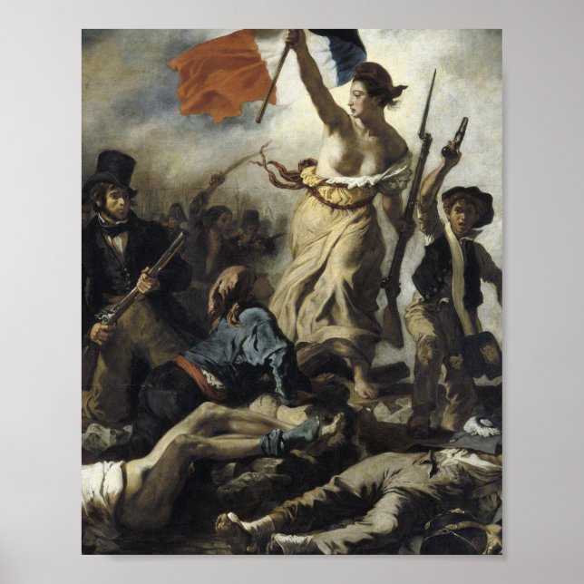Poster Eugene Delacroix - Liberté à la tête du peuple (Devant)