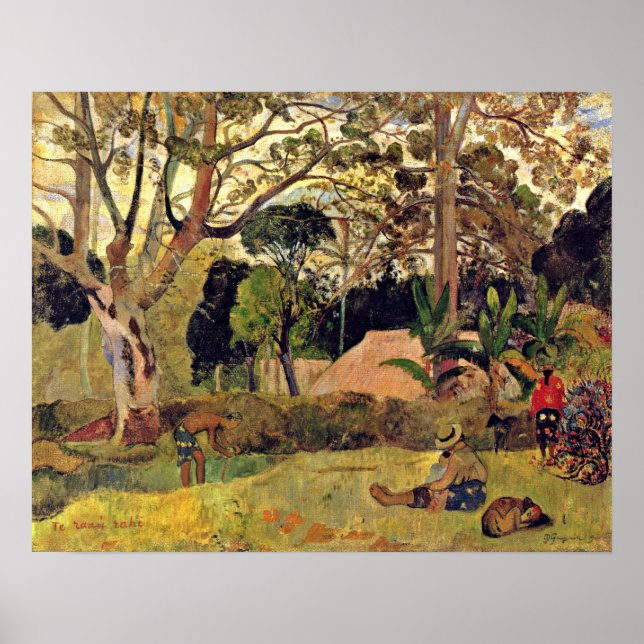 Poster Eugene H Paul Gauguin - Le grand arbre (Devant)