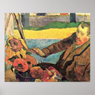 Poster Eugene Henri Paul Gauguin - Van Gogh Peinture