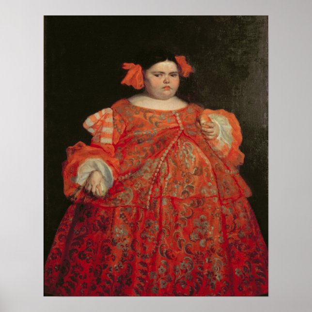 Poster Eugenia Martinez Vallejo, called La Monstrua (oil (Devant)