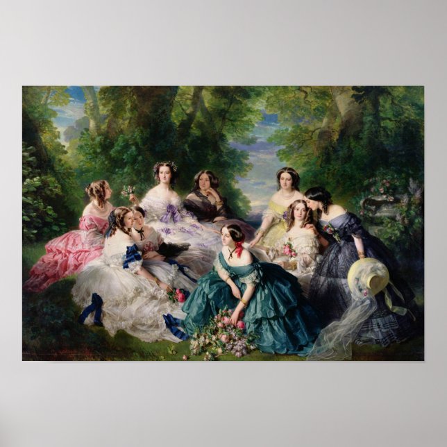Poster Eugenie Entourée de ses Dames en Attente (Devant)