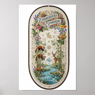 Poster Euphorie de broderie