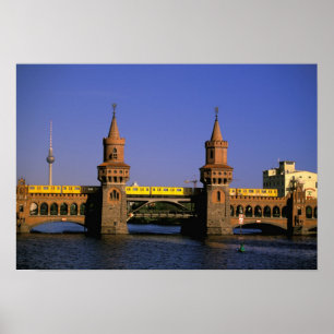 Poster Europe, Allemagne, Berlin. Kreuzberg, Oberbaum