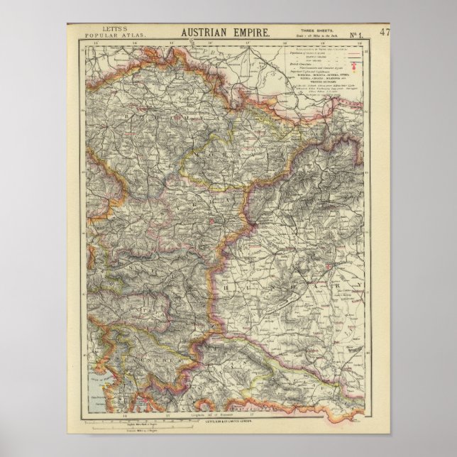 Poster Europe, Autriche, République tchèque (Devant)