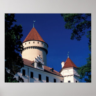 Poster Europe, Château de Konopiste, République tchèque,