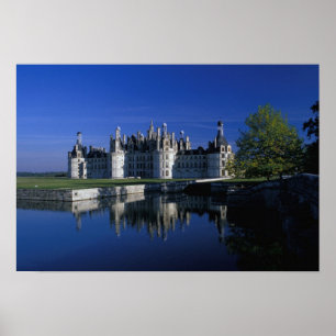 Poster Europe, France, Loire Valley. Chateau Chambord