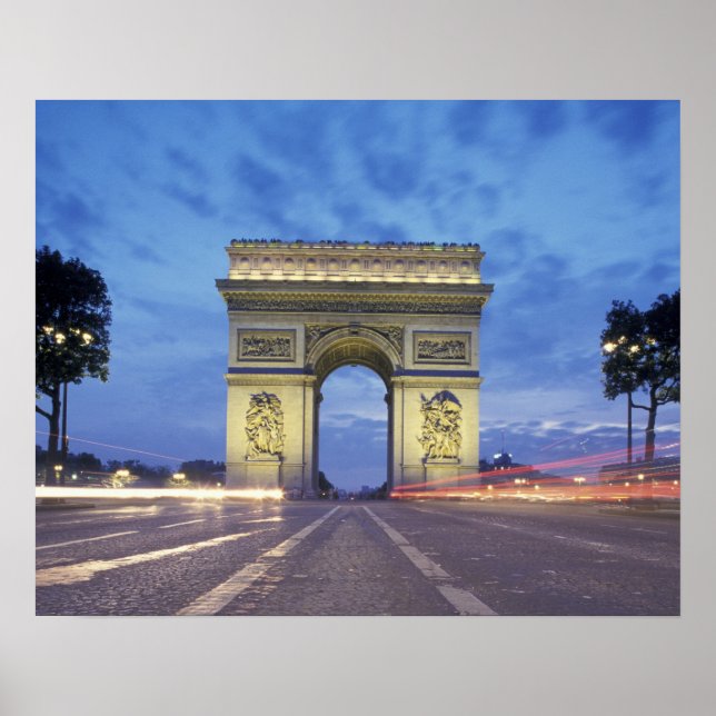 Poster Europe, France, Paris. Arc de Triomphe (Devant)