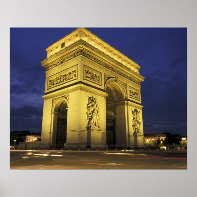 Poster Europe, France, Paris. Arc de Triomphe (Devant)