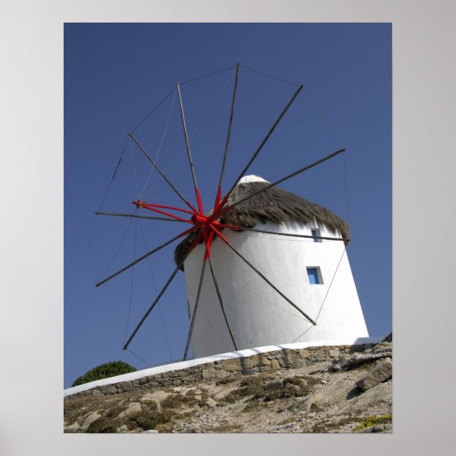 Poster Europe, Grèce, Mykonos. 3 (Devant)