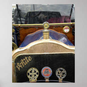 Poster Europe, Irlande, Dublin. Auto ancienne, Blanche 2