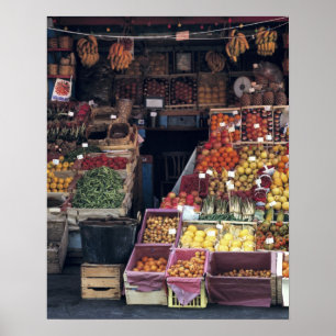Poster Europe, Italie, région de Venise. Fruits colorés