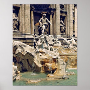 Poster Europe, Italie, Rome. Des pièces de monnaie jonche