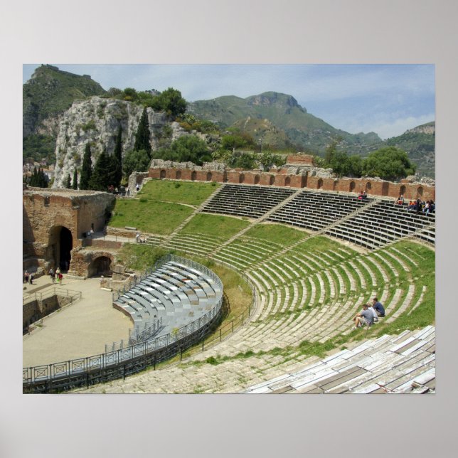 Poster Europe, Italie, Sicile, Taormina. 3ème siècle (Devant)