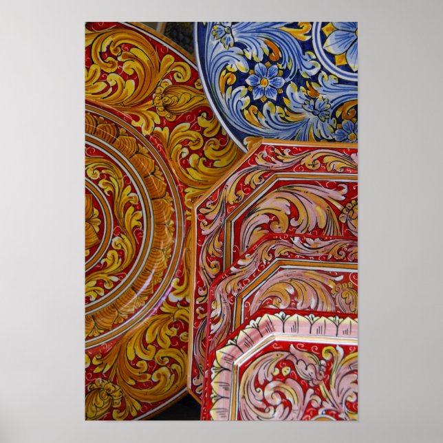 Poster Europe, Italie, Sicile, Taormina. Traditionnel 2 (Devant)