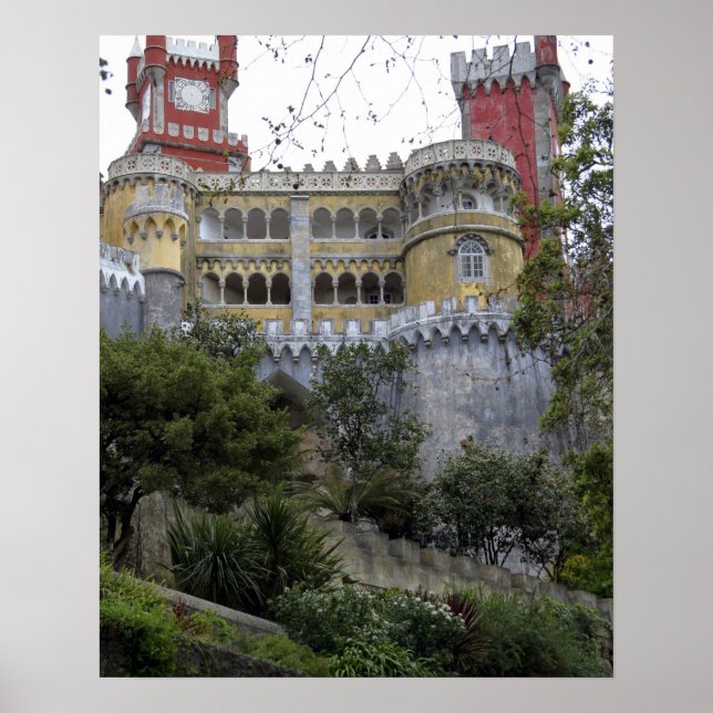 Poster Europe, Portugal, Sintra. Le Pena National 3 (Devant)