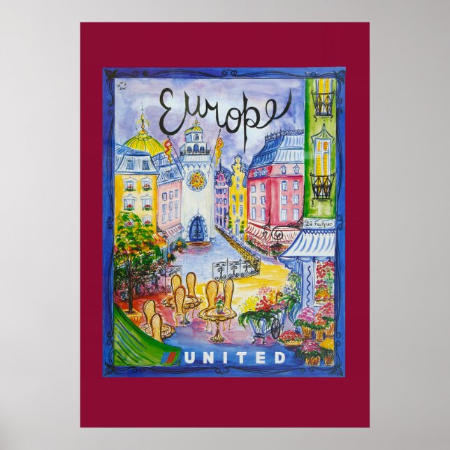 Poster Europe Travel (Devant)