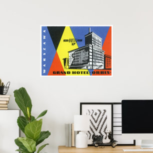 Poster Europe Vintage voyage, Varsovie (Varsovie), Pologn