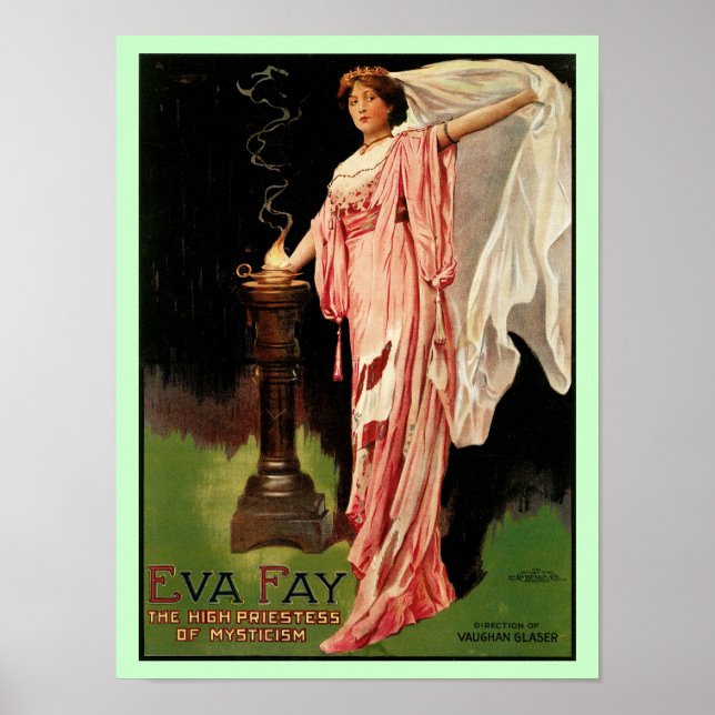 Poster Eva Fay ~La Haute Prêtre du Mysticisme (Devant)