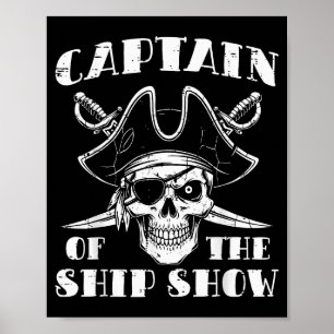 Poster Évaluer le capitaine du spectacle de bateau humour