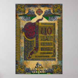 Poster Évangiles Lindisfarne