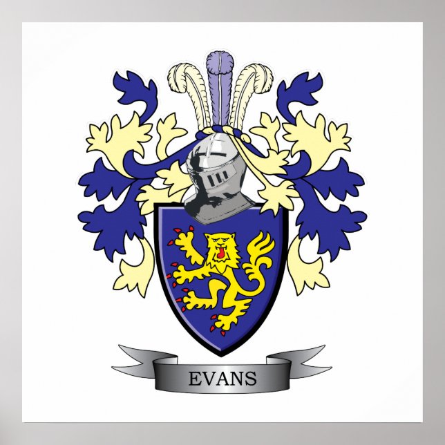 Poster Evans Family Crest (Devant)