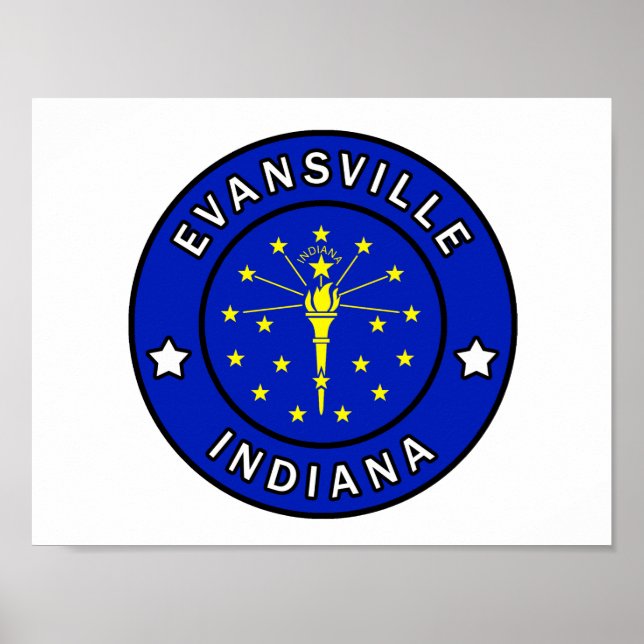 Poster Evansville Indiana (Devant)