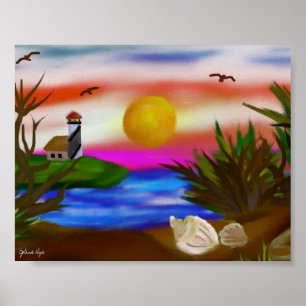 Poster Évasion de baie de plage