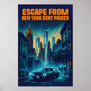 Poster Evasion De New York Prix De Location - Satirique