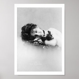 Poster Evelyn Nesbit, 1901 photographiée par Otto Sarony