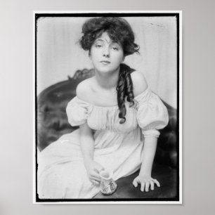 Poster Evelyn Nesbitt vers 1900