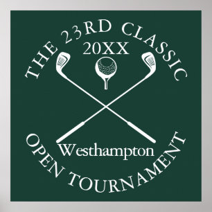 Poster Événement Classique de Tournoi de Golf Panneau Ver