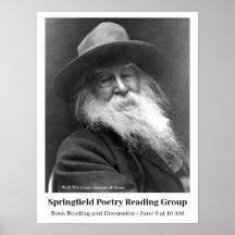 Événement de lecture de poésie Walt Whitman Annive