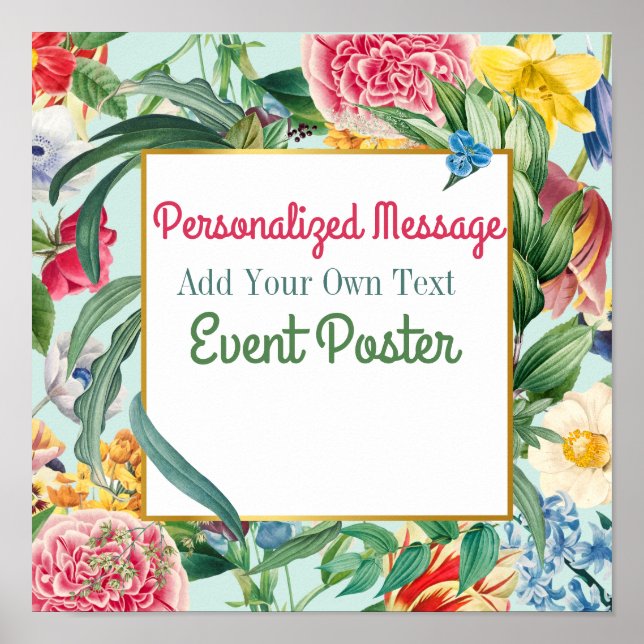 Poster Événement Floral (Devant)