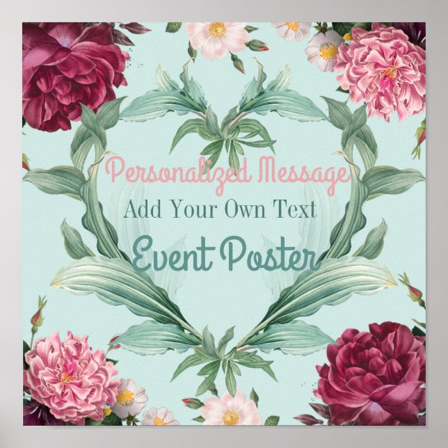 Poster Événement Floral (Devant)