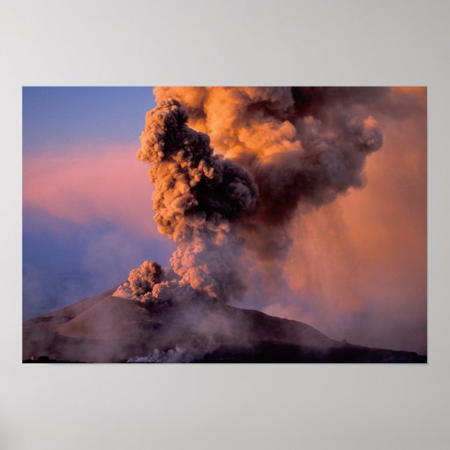 Poster Event du sommet de l'UE, Italie, Sicile, Mt Etna (Devant)