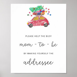 Poster Evergreen Aider la Maman Occupée Adresser une enve