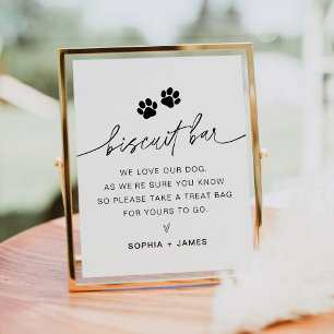 Poster EVERLEIGH Biscuit Bar Mariage Faveur Signer