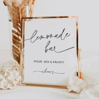 EVERLEIGH Lemonade Bar Bébé / Panneau Fête des mar