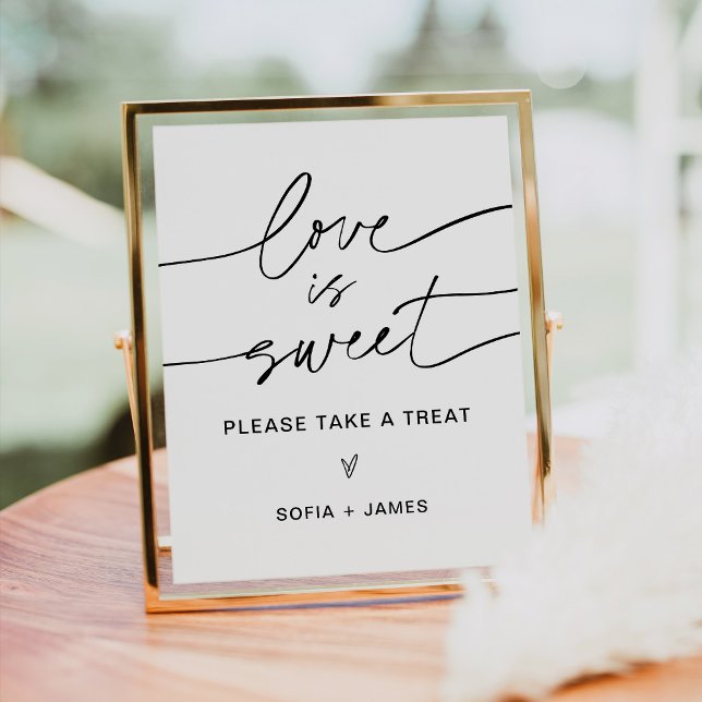 Poster EVERLEIGH Love is Sweet Wedding Favors Signer (Créateur téléchargé)
