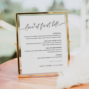 Poster EVERLEIGH Panneau de signalisation de dessert Amou