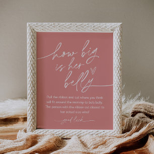 Poster EVERLEIGH Quelle Est La Taille De Son Ventre Baby