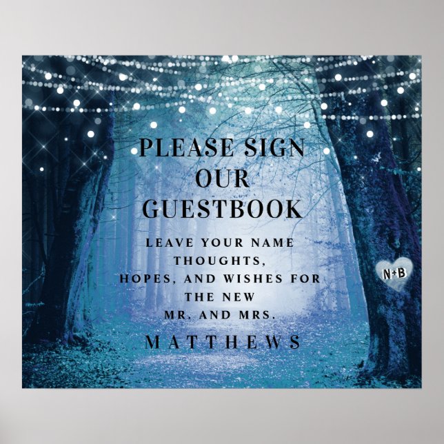 Poster Evermore | Forêt enchantée | Signer notre livre d' (Devant)