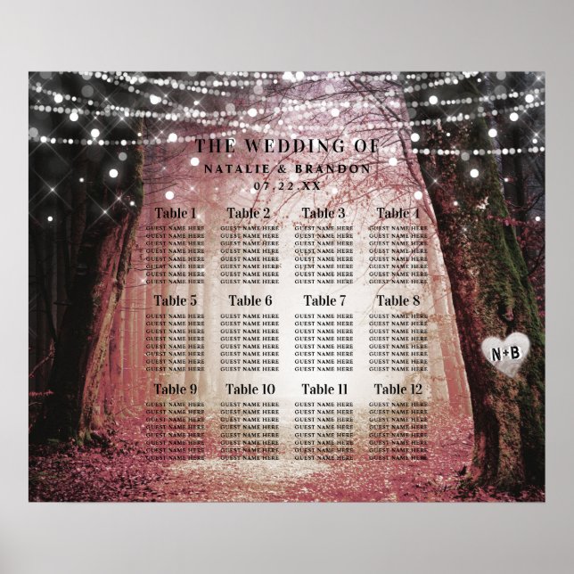 Poster Evermore | Graphique de sièges de table de forêt e (Devant)